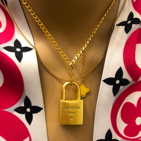 ❤️Repurposed Lous Vuitton Padlock *Necklace - Picture 7 of 7